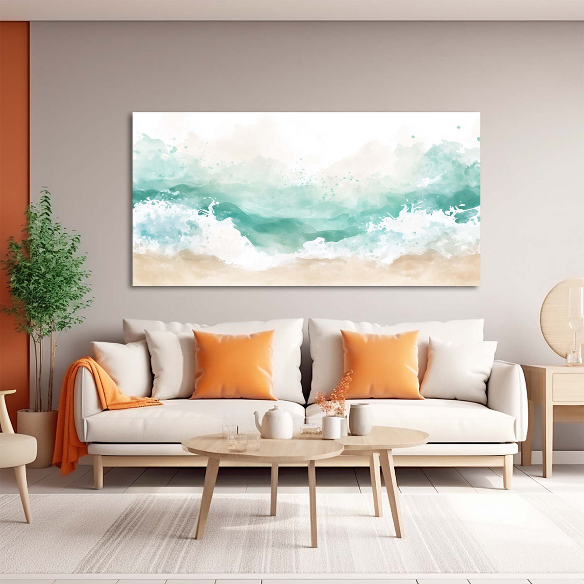 Beige Wildlife Nature Wall Art Modern Canvas Painting Prints Artwork Office Hallway Bedroom Living Room Decor