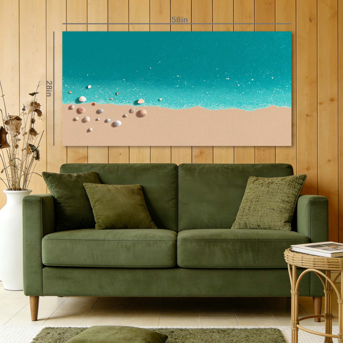 Beige Wildlife Nature Canvas Wall Art for Living Room Prints Artwork Bedroom Office Decor