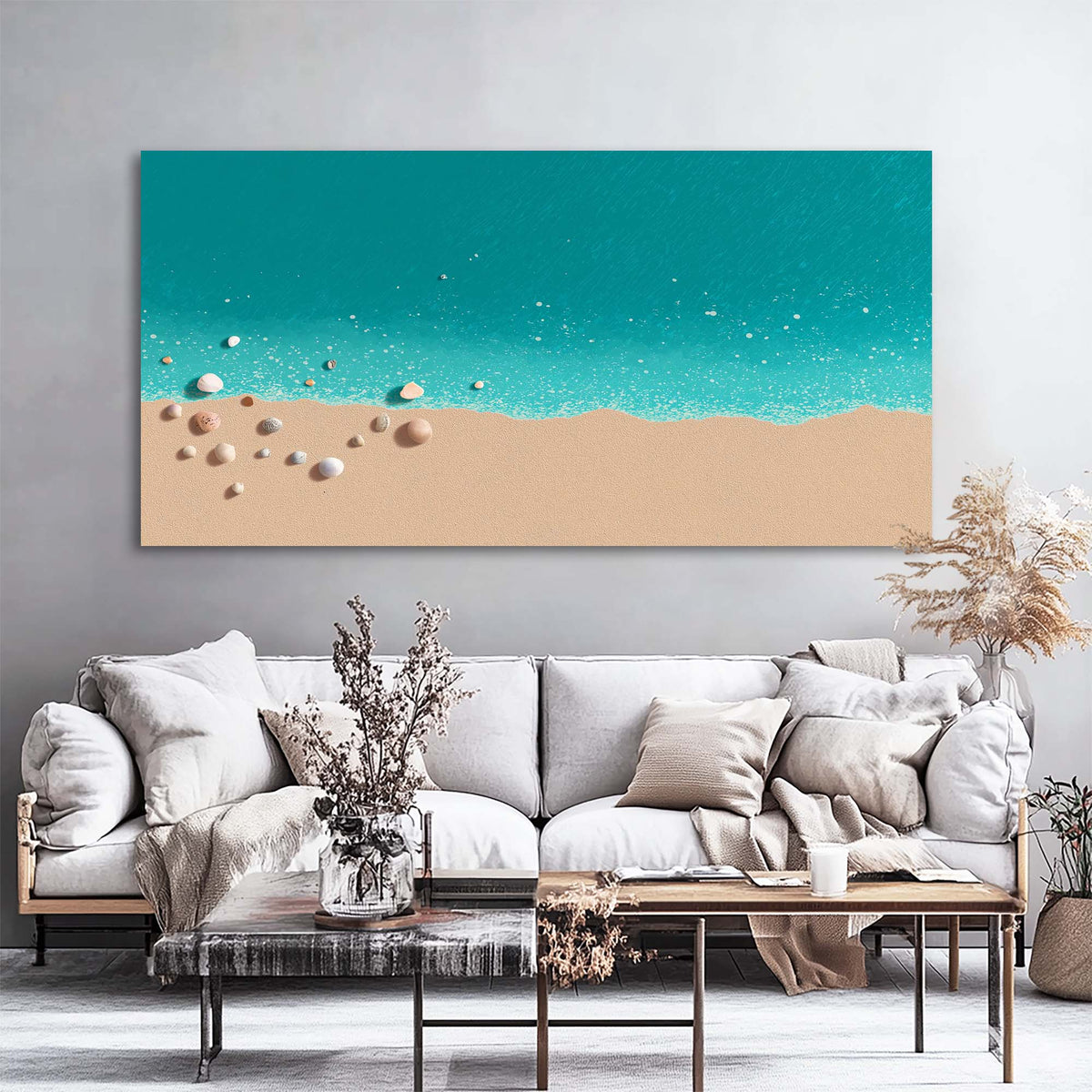 Beige Wildlife Nature Canvas Wall Art for Living Room Prints Artwork Bedroom Office Decor