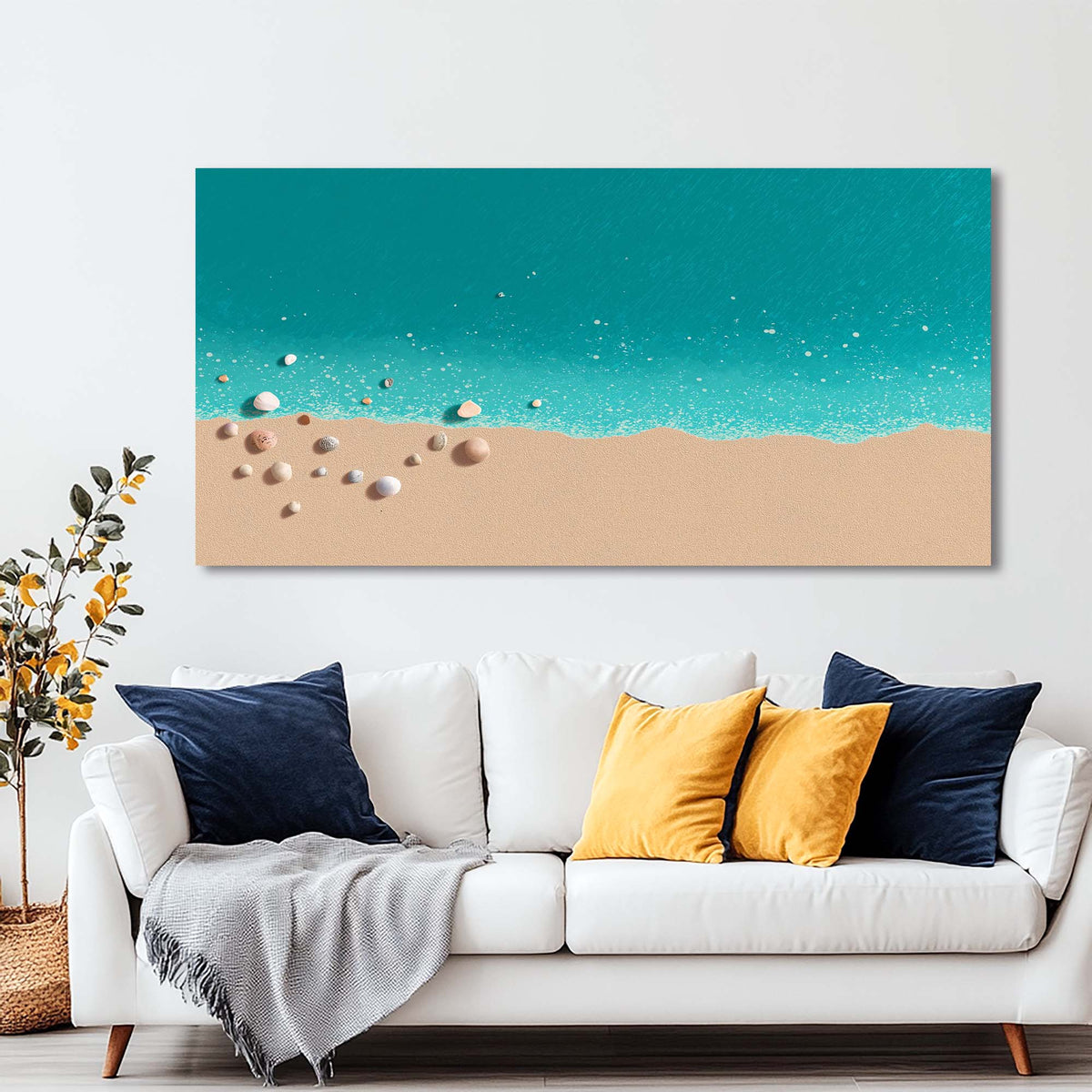 Beige Wildlife Nature Canvas Wall Art for Living Room Prints Artwork Bedroom Office Decor