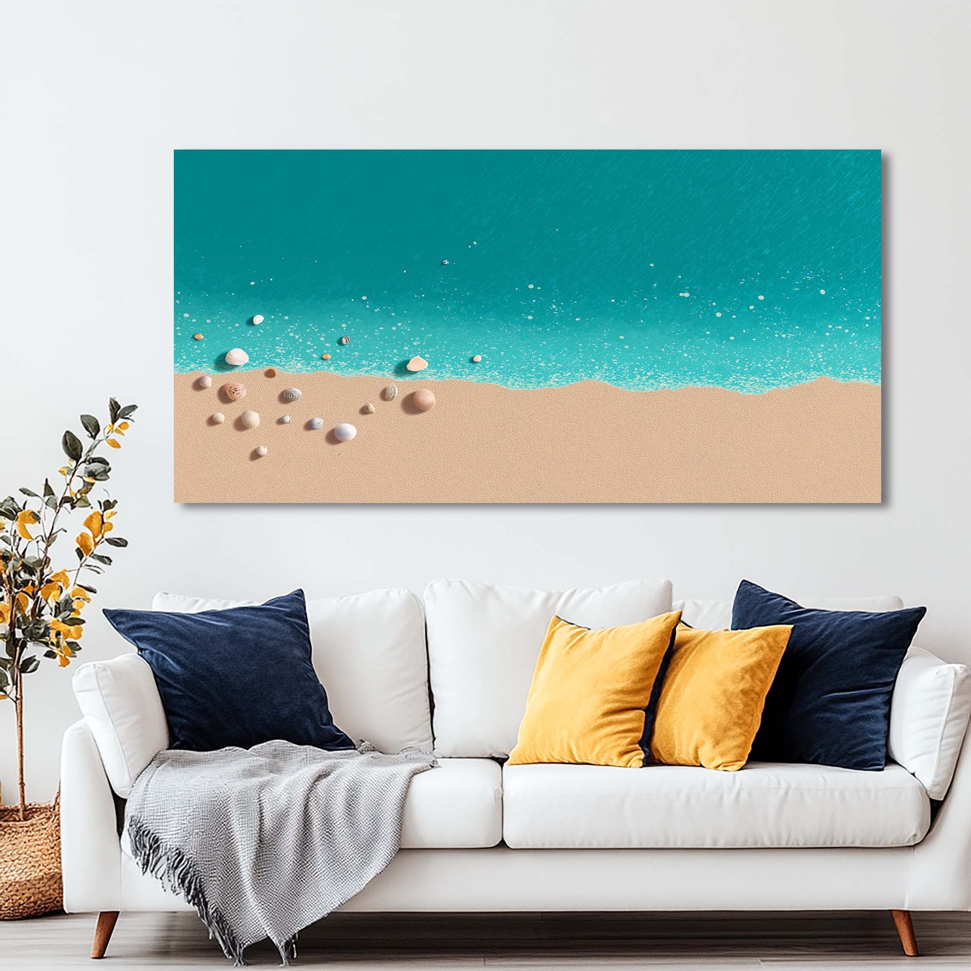 Beige Wildlife Nature Canvas Wall Art for Living Room Prints Artwork Bedroom Office Decor