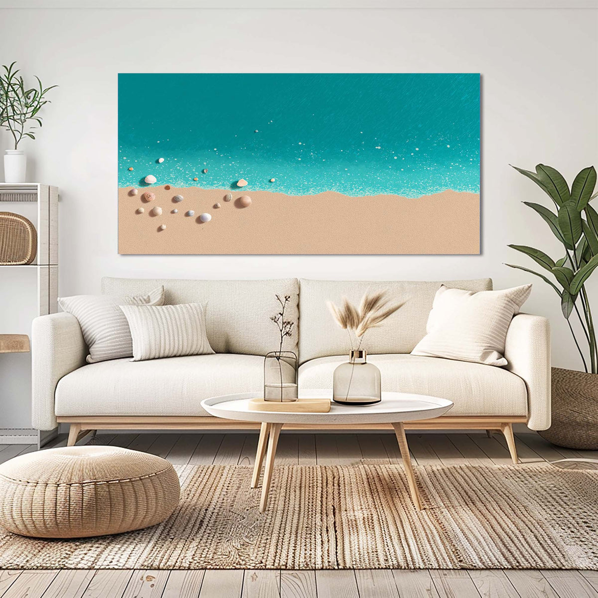 Beige Wildlife Nature Canvas Wall Art for Living Room Prints Artwork Bedroom Office Decor