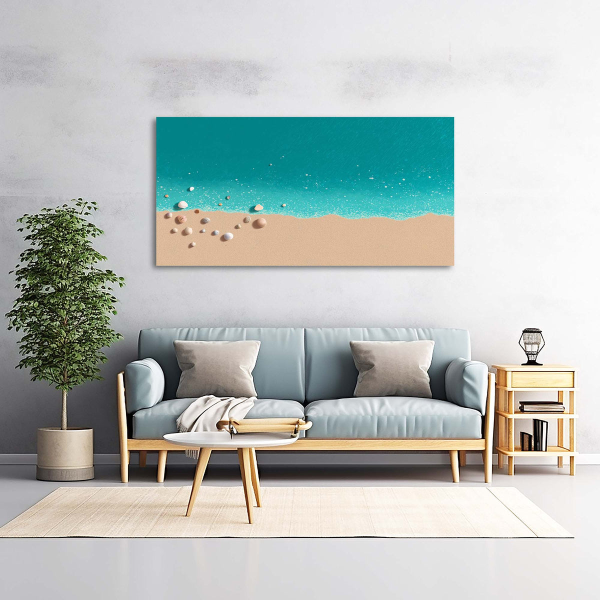 Beige Wildlife Nature Canvas Wall Art for Living Room Prints Artwork Bedroom Office Decor