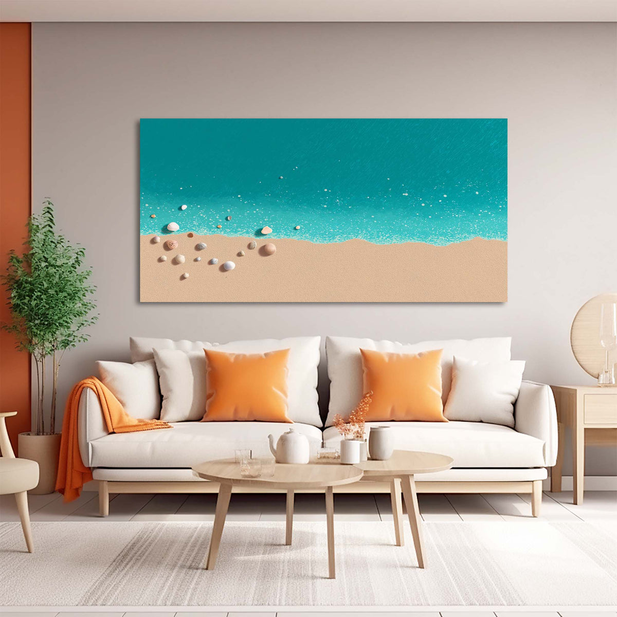 Beige Wildlife Nature Canvas Wall Art for Living Room Prints Artwork Bedroom Office Decor