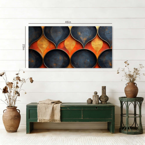Blue Nature Wall Art for Living Room Canvas Painting Prints Art Deco Artwork Office Bedroom Decor