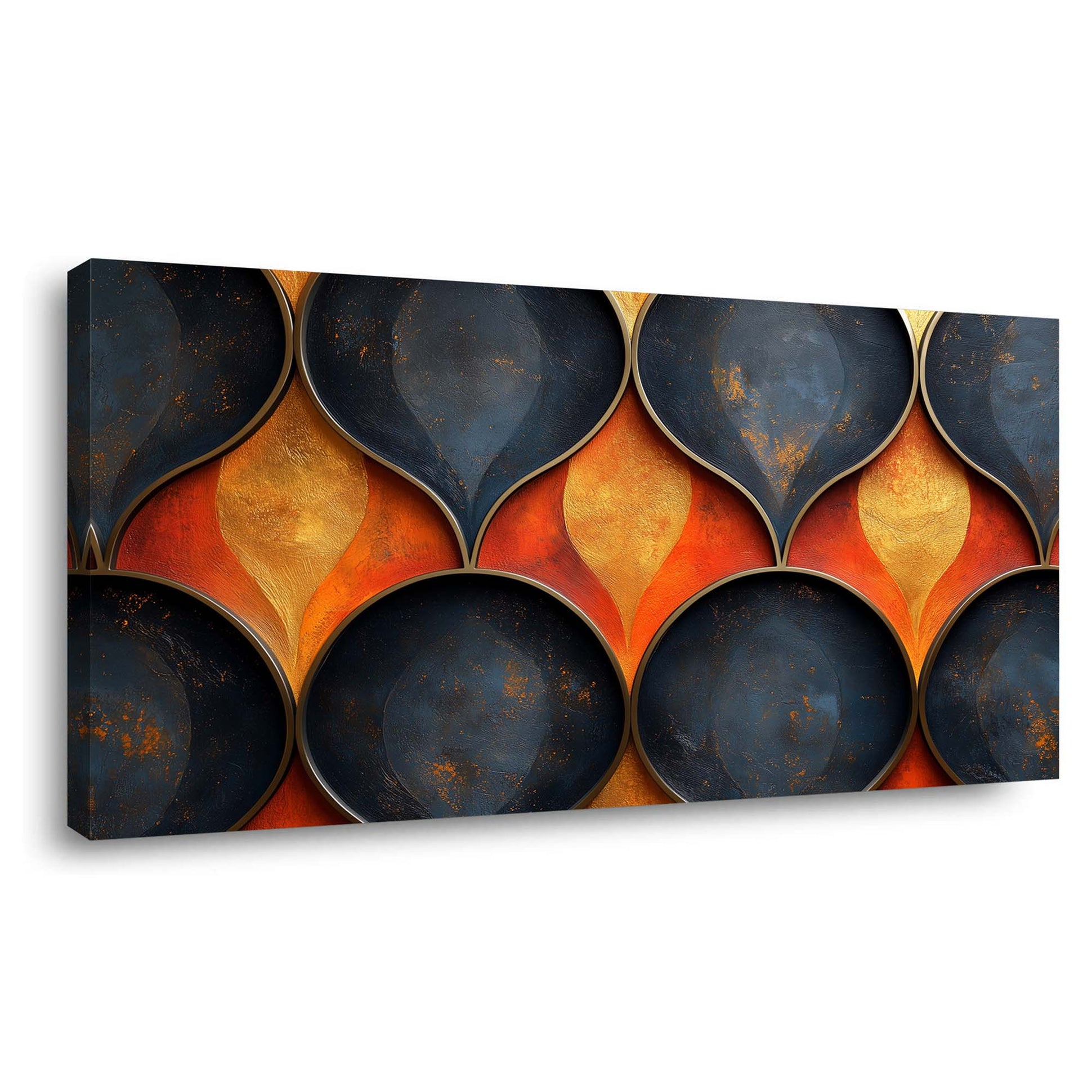 Blue Nature Wall Art for Living Room Canvas Painting Prints Art Deco Artwork Office Bedroom Decor