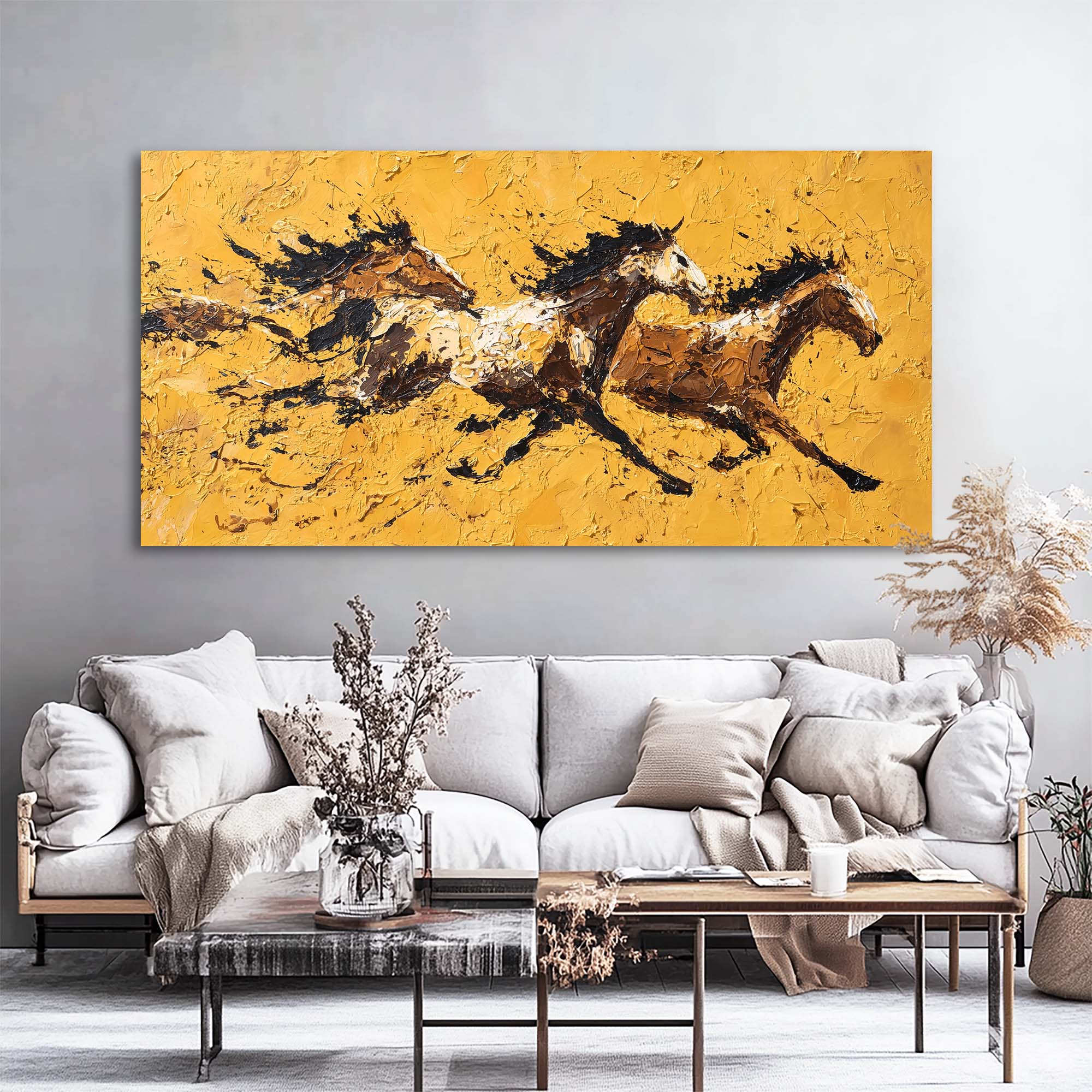 Black Rustic Nature Canvas Wall Art for Living Room Prints Artwork Bedroom Office Decor