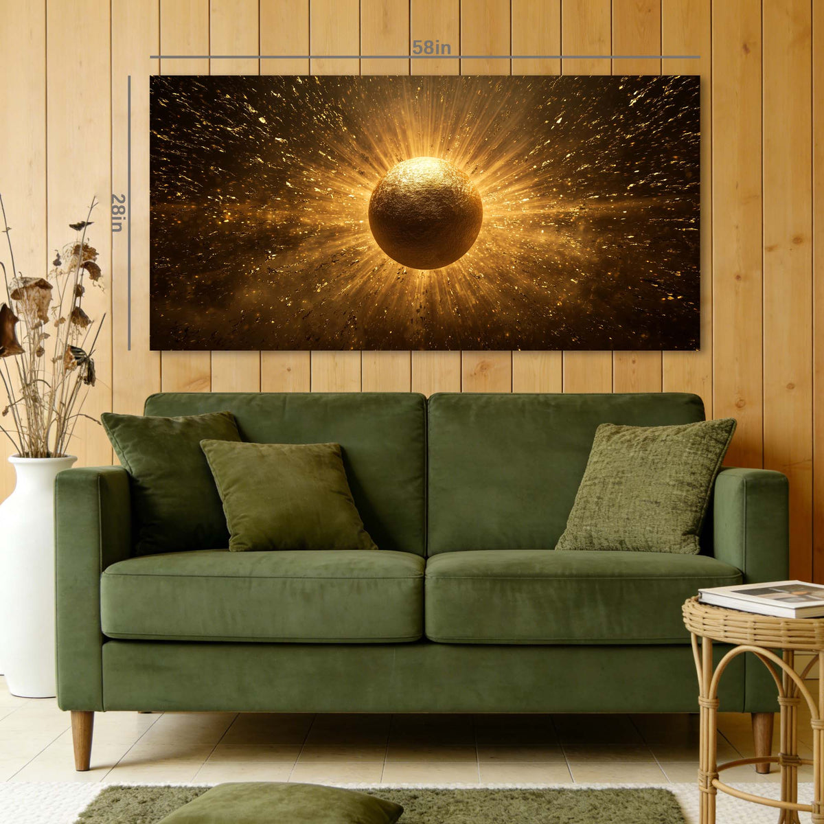 Brown Mysterious Abstract Wall Art for Living Room Canvas Painting Prints Artwork Family Bedroom Office Decor