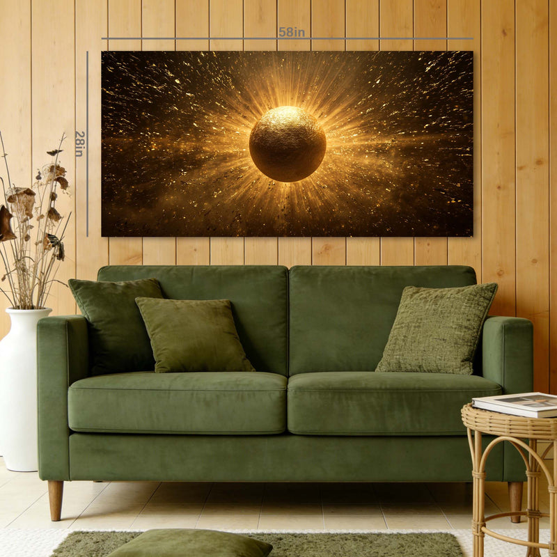 Brown Mysterious Abstract Wall Art for Living Room Canvas Painting Prints Artwork Family Bedroom Office Decor