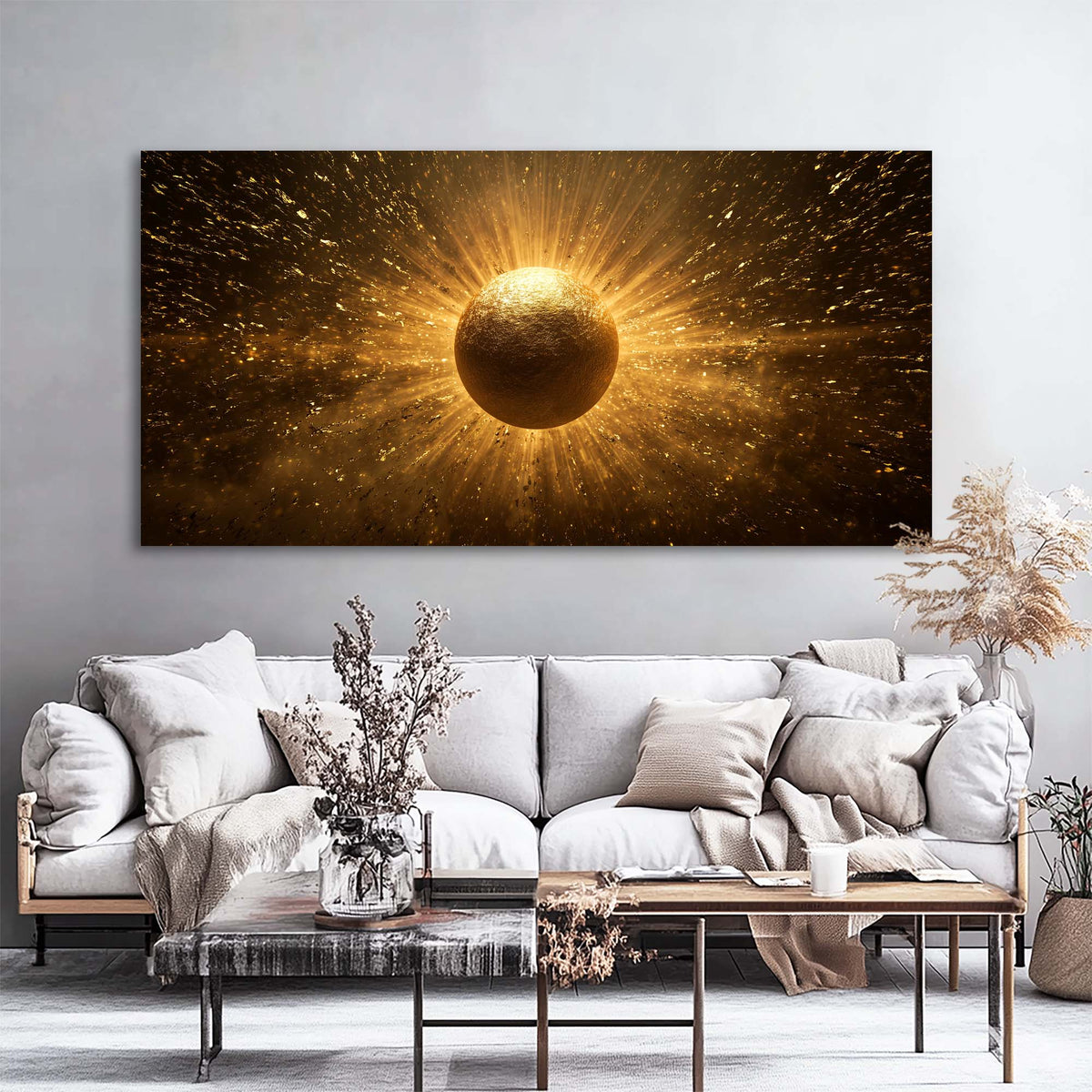 Brown Mysterious Abstract Wall Art for Living Room Canvas Painting Prints Artwork Family Bedroom Office Decor
