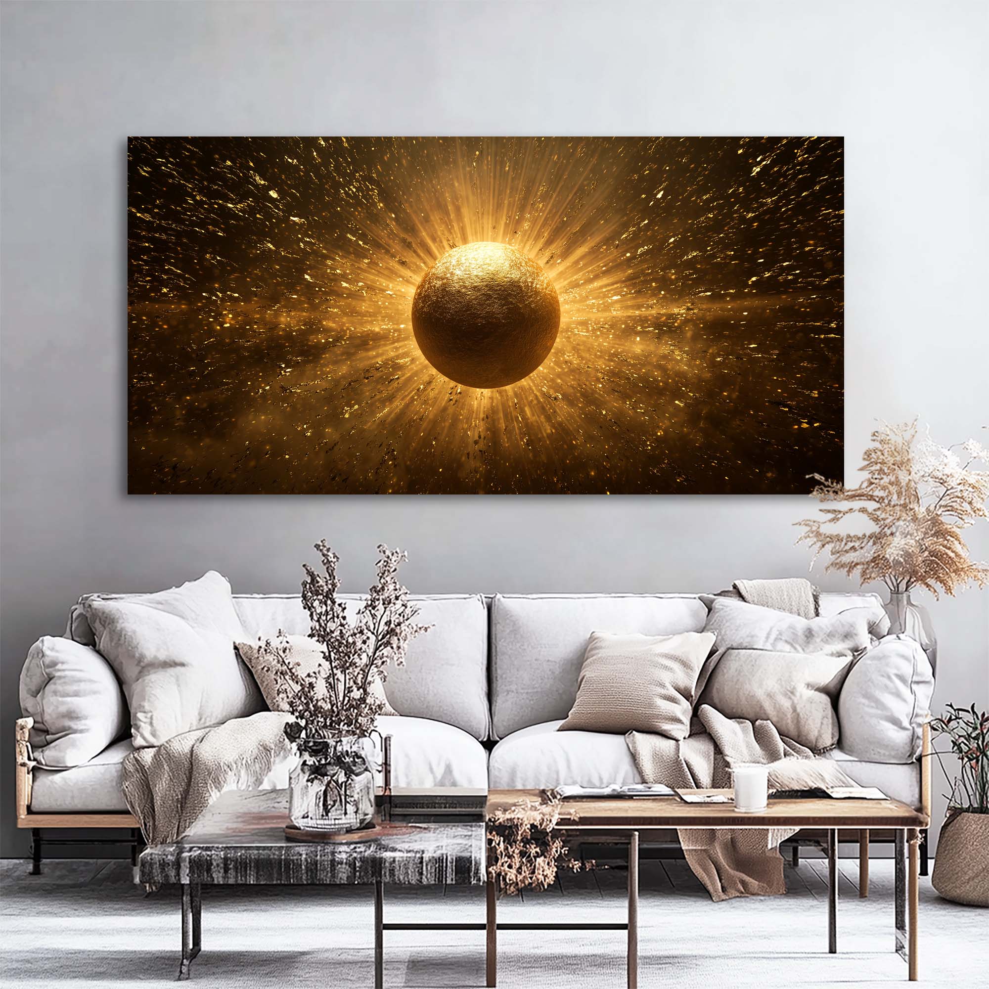 Brown Mysterious Abstract Wall Art for Living Room Canvas Painting Prints Artwork Family Bedroom Office Decor
