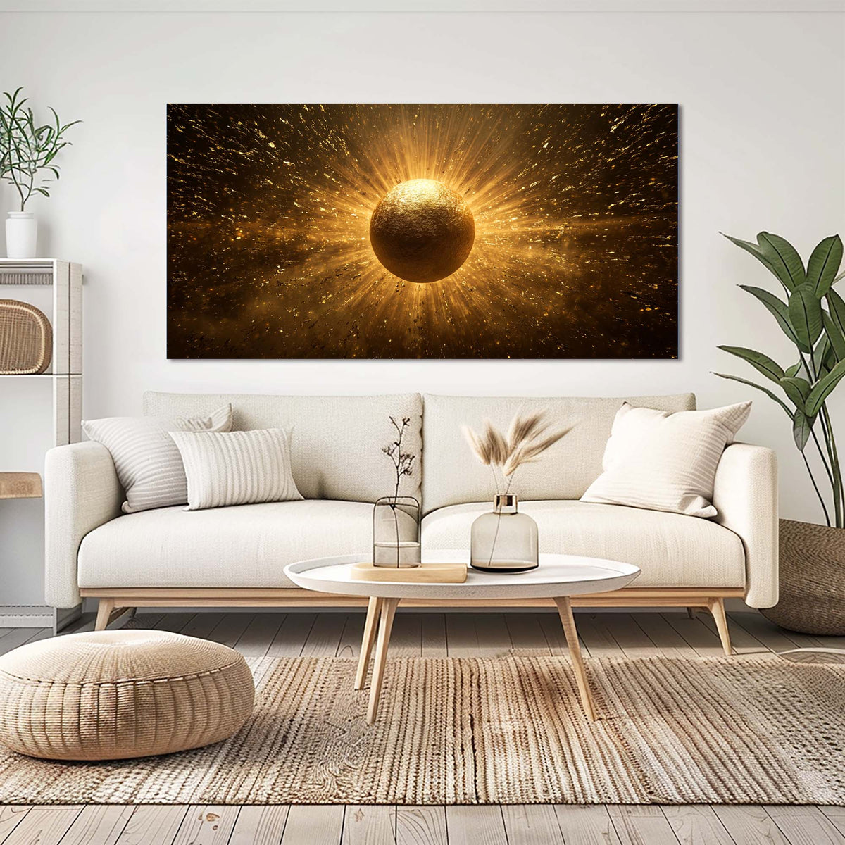 Brown Mysterious Abstract Wall Art for Living Room Canvas Painting Prints Artwork Family Bedroom Office Decor