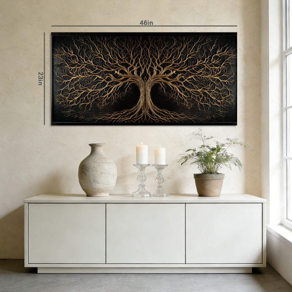 Black Mysterious Nature Wall Art Canvas Painting Prints Artwor Office Bedroom Living Room Decor