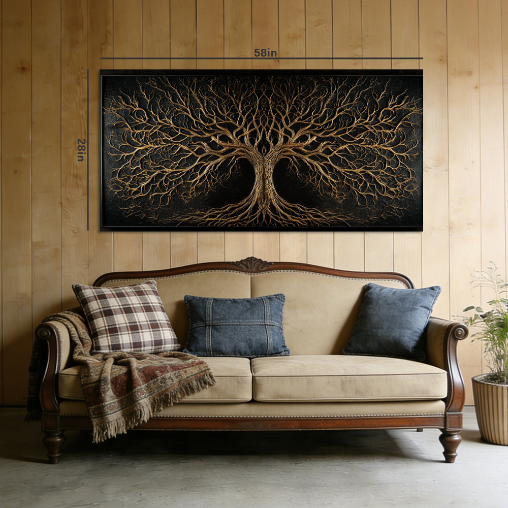 Black Mysterious Nature Wall Art Canvas Painting Prints Artwor Office Bedroom Living Room Decor