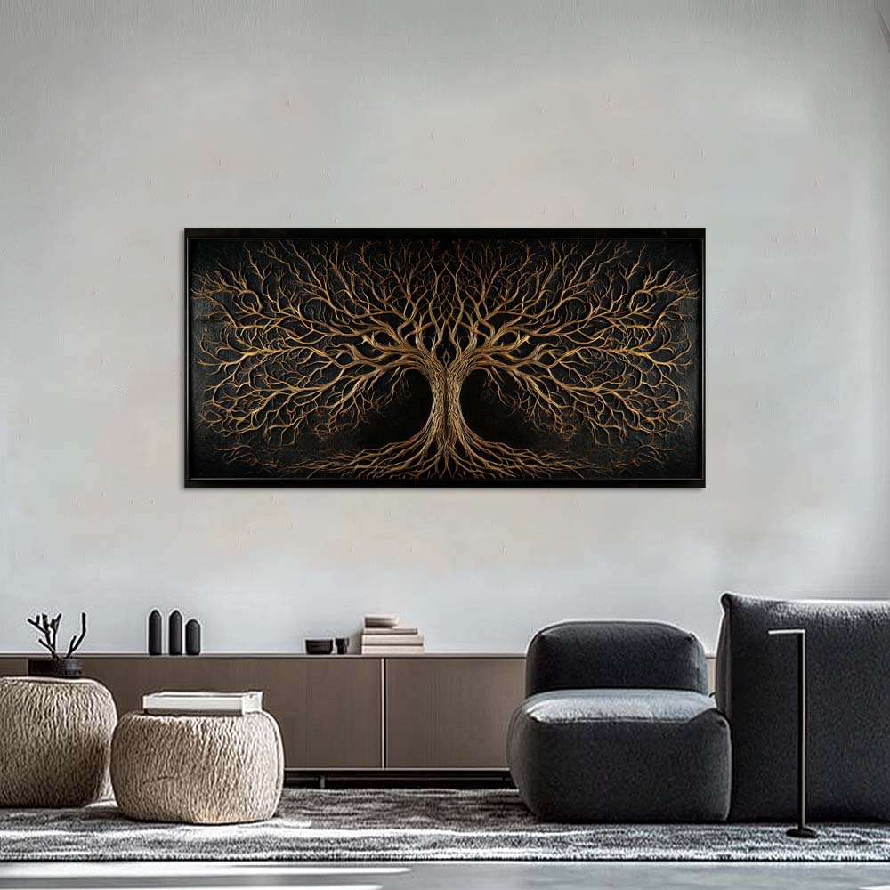 Black Mysterious Nature Wall Art Canvas Painting Prints Artwor Office Bedroom Living Room Decor