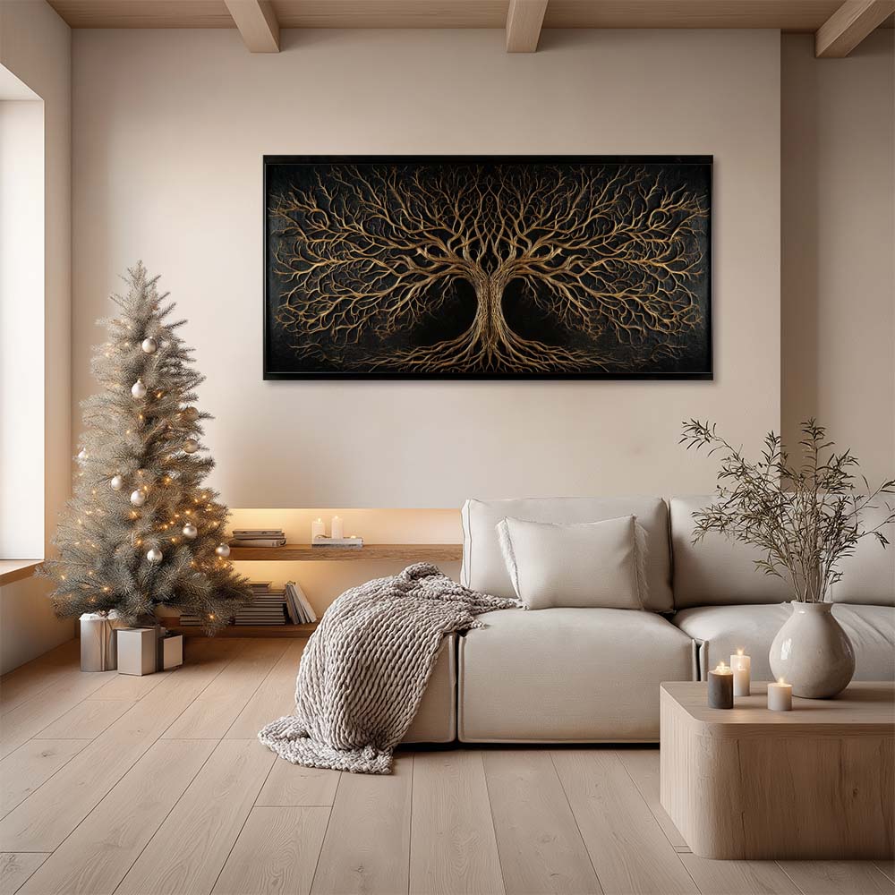 Black Mysterious Nature Wall Art Canvas Painting Prints Artwor Office Bedroom Living Room Decor