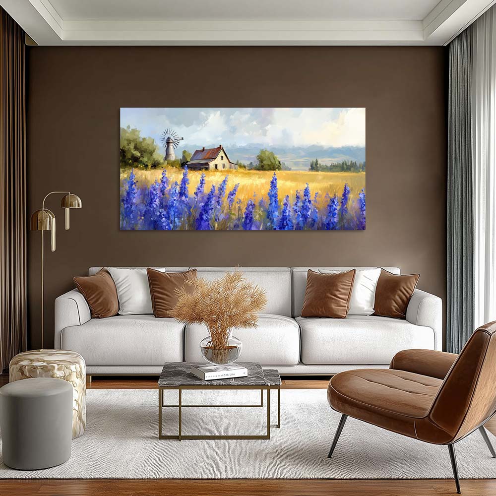 White Country Nature Wall Art Modern Canvas Painting Prints Artwork Office Hallway Bedroom Living Room Decor