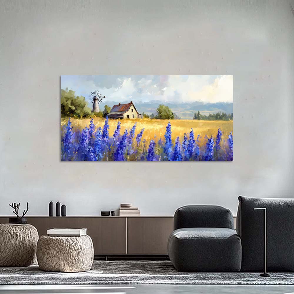 White Country Nature Wall Art Modern Canvas Painting Prints Artwork Office Hallway Bedroom Living Room Decor