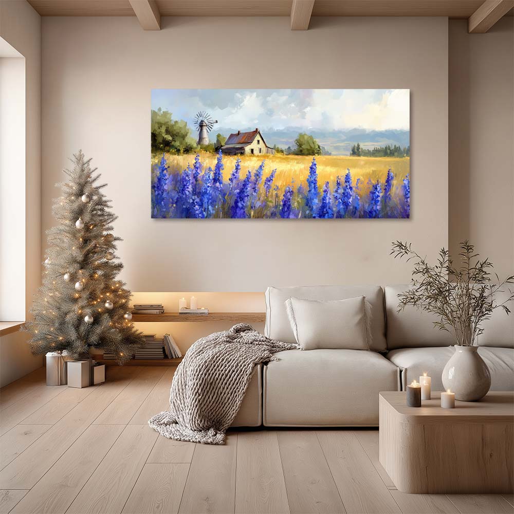 White Country Nature Wall Art Modern Canvas Painting Prints Artwork Office Hallway Bedroom Living Room Decor