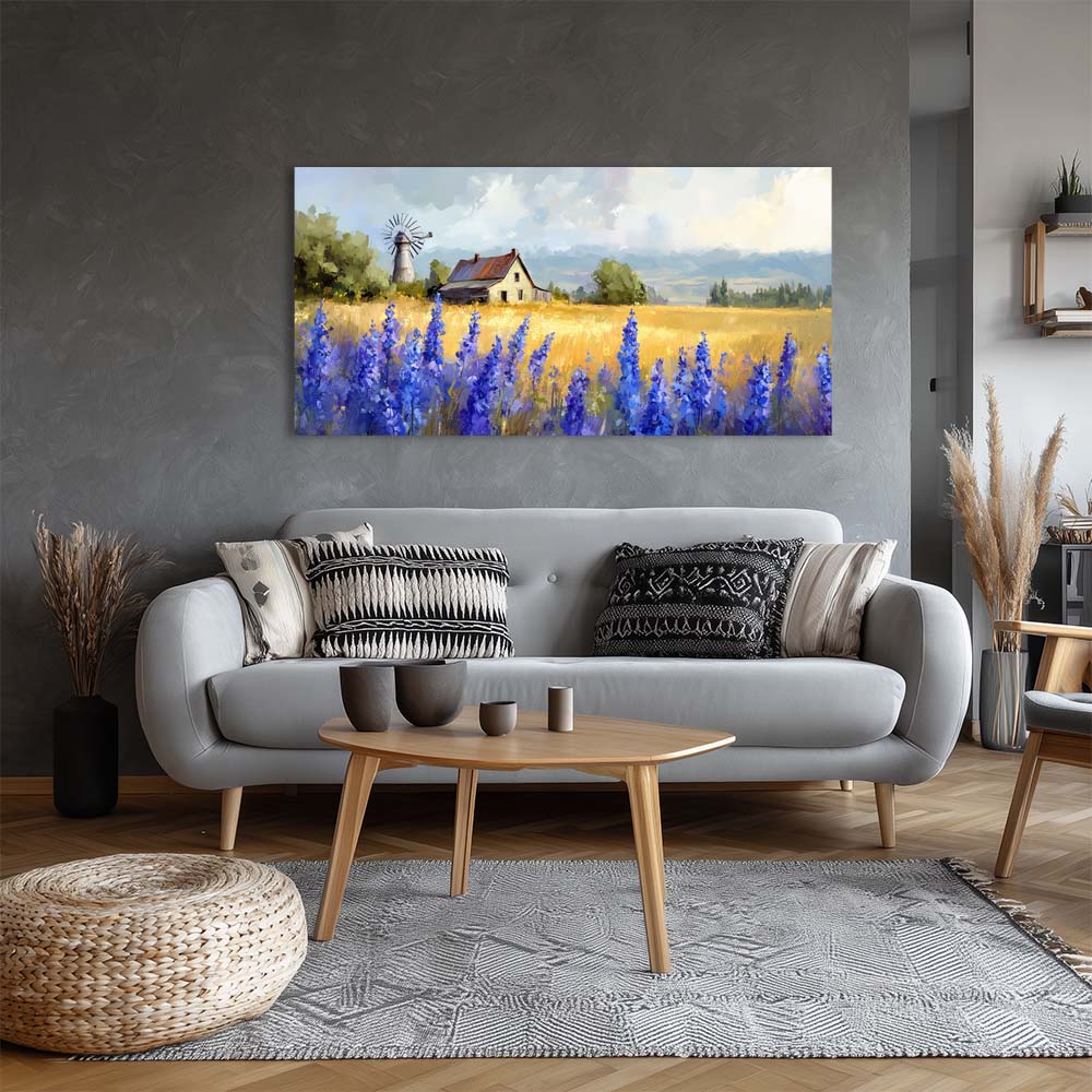 White Country Nature Wall Art Modern Canvas Painting Prints Artwork Office Hallway Bedroom Living Room Decor