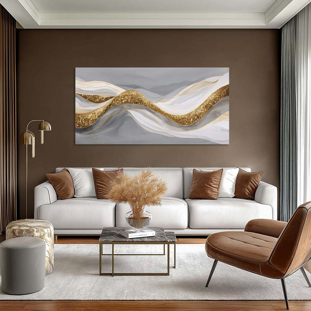 Gray Black and White Abstract Wall Art Art Deco Painting Prints Canvas Artwork Living Room Family Bedroom Office Decor