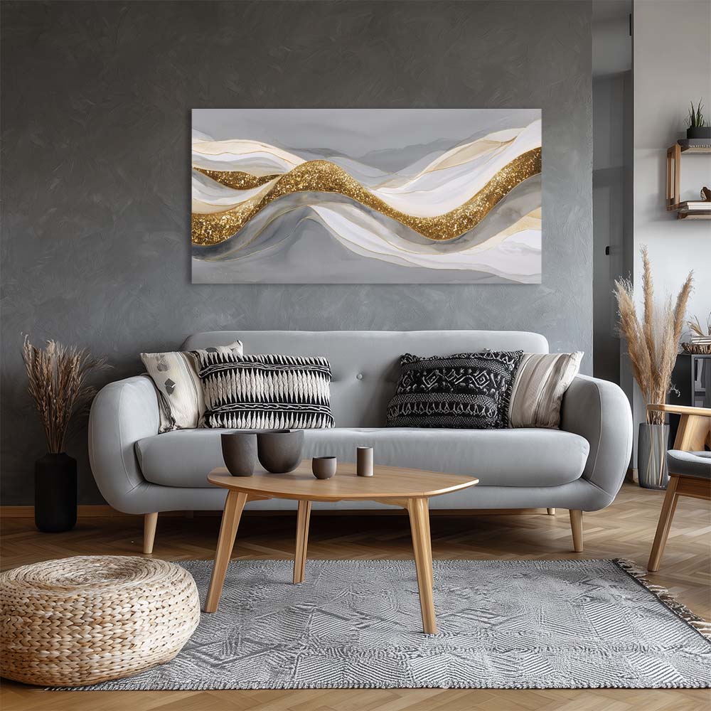 Gray Black and White Abstract Wall Art Art Deco Painting Prints Canvas Artwork Living Room Family Bedroom Office Decor