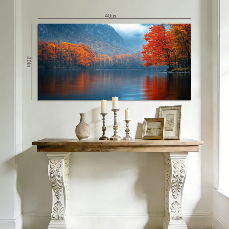Red Mysterious Nature Wall Art for Living Room Canvas Painting Prints Artwork Family Bedroom Office Decor