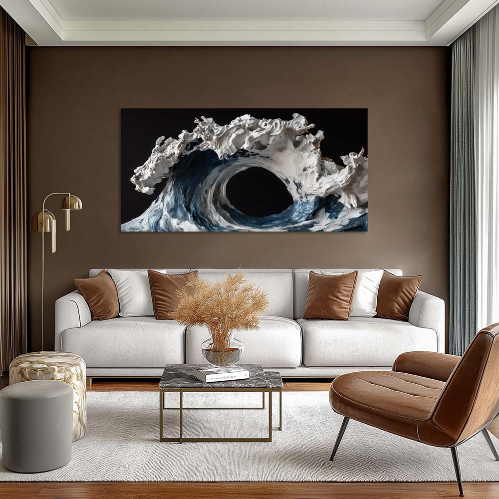 Black Black and White Abstract Wall Art Art Deco Painting Prints Canvas Artwork Living Room Family Bedroom Office Decor