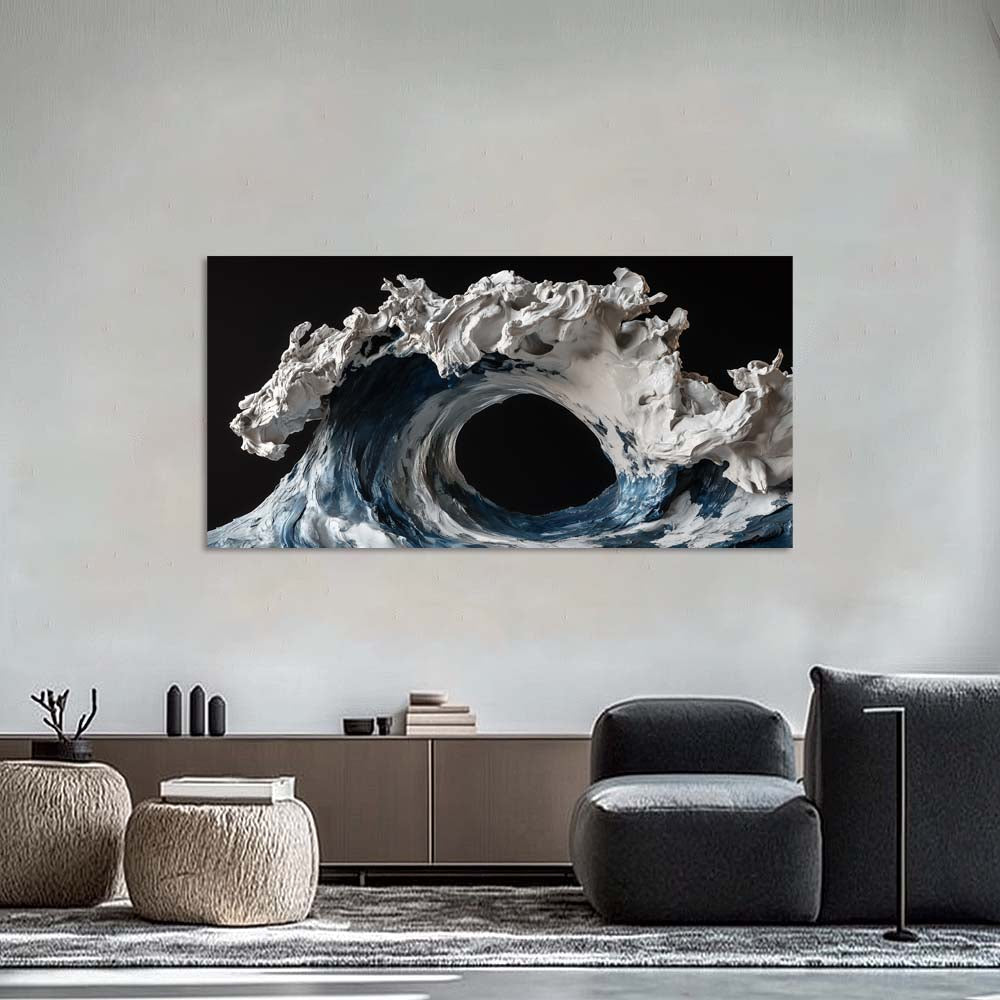 Black Black and White Abstract Wall Art Art Deco Painting Prints Canvas Artwork Living Room Family Bedroom Office Decor