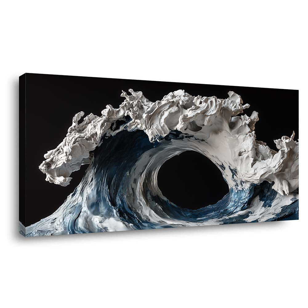 Black Black and White Abstract Wall Art Art Deco Painting Prints Canvas Artwork Living Room Family Bedroom Office Decor