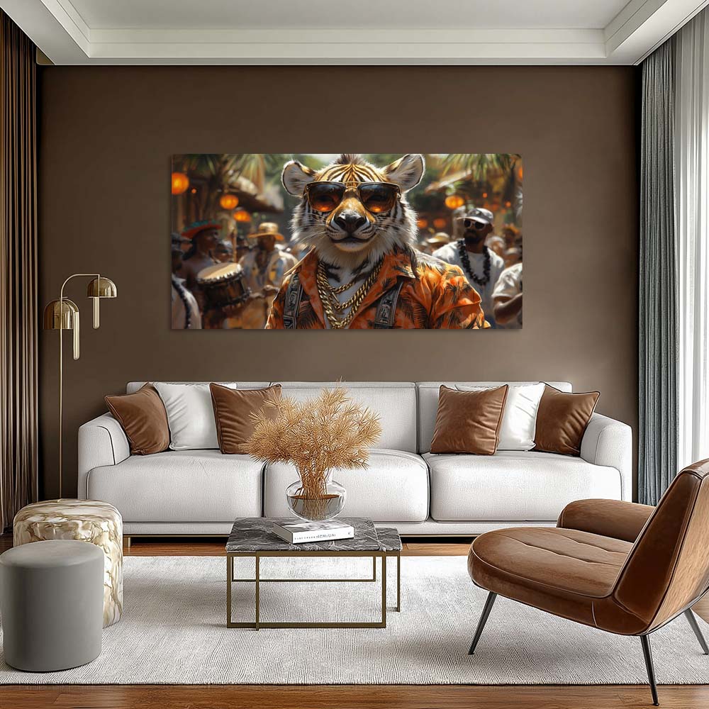 Black Tropical Nature Wall Art Canvas Painting Prints Artwor Office Bedroom Living Room Decor