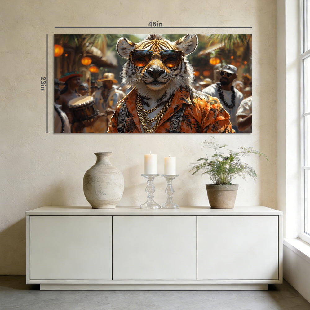 Black Tropical Nature Wall Art Canvas Painting Prints Artwor Office Bedroom Living Room Decor
