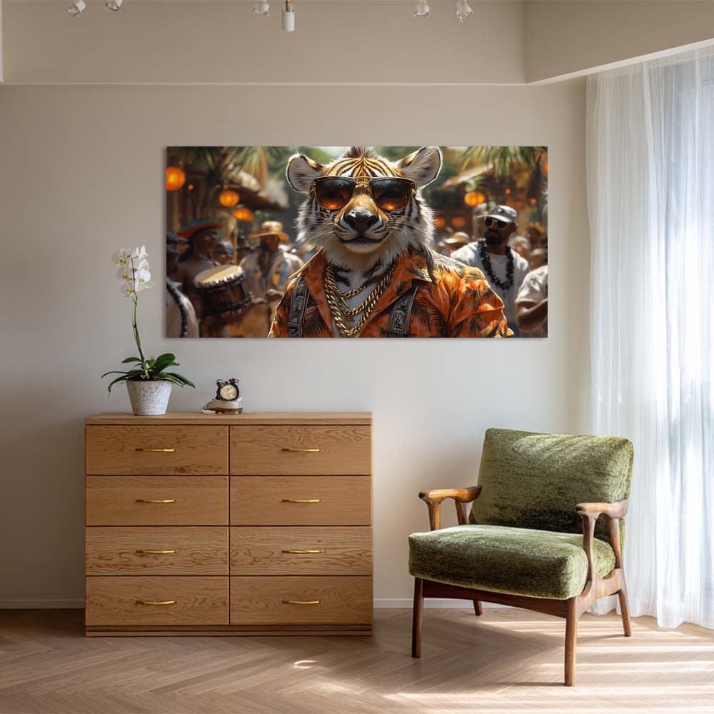 Black Tropical Nature Wall Art Canvas Painting Prints Artwor Office Bedroom Living Room Decor
