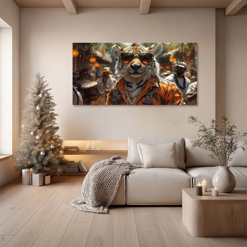 Black Tropical Nature Wall Art Canvas Painting Prints Artwor Office Bedroom Living Room Decor