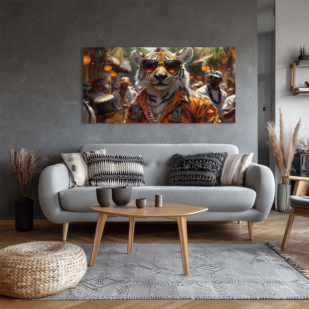 Black Tropical Nature Wall Art Canvas Painting Prints Artwor Office Bedroom Living Room Decor