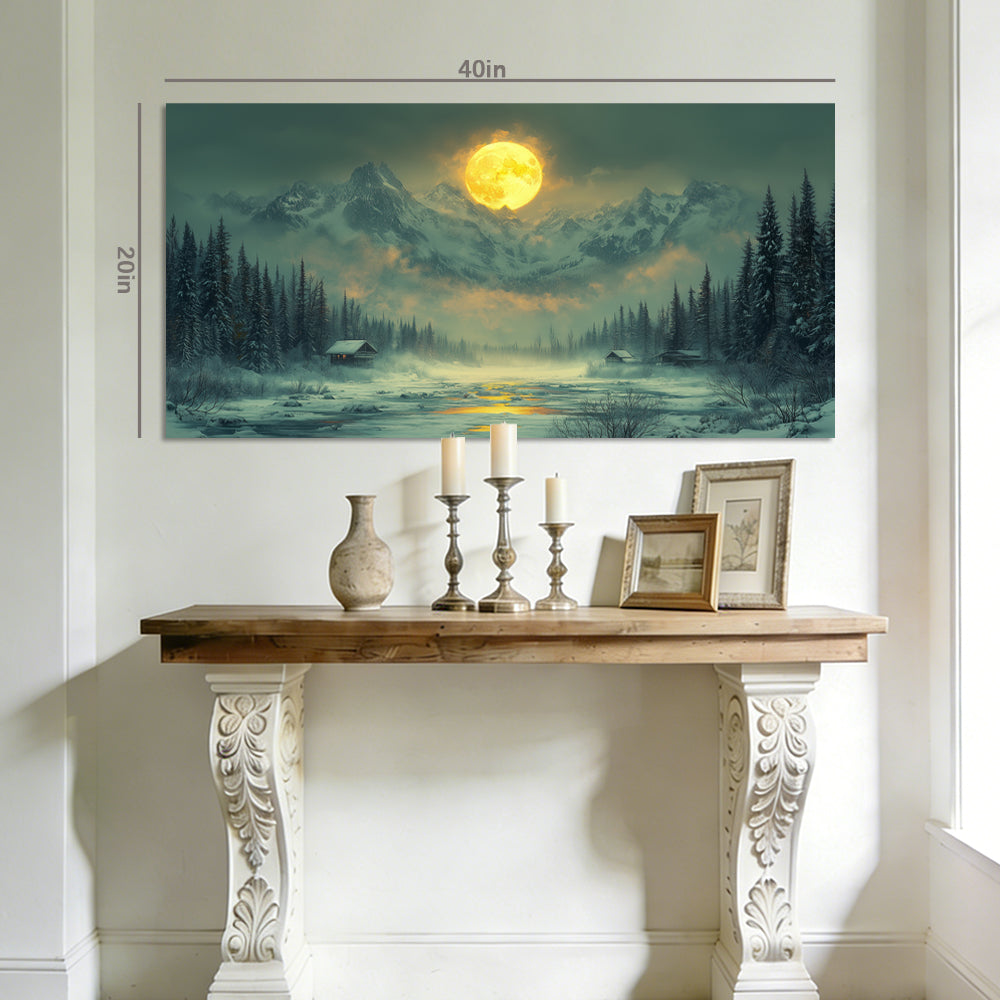 Yellow Mysterious Nature Wall Art Canvas Painting Prints Artwor Office Bedroom Living Room Decor