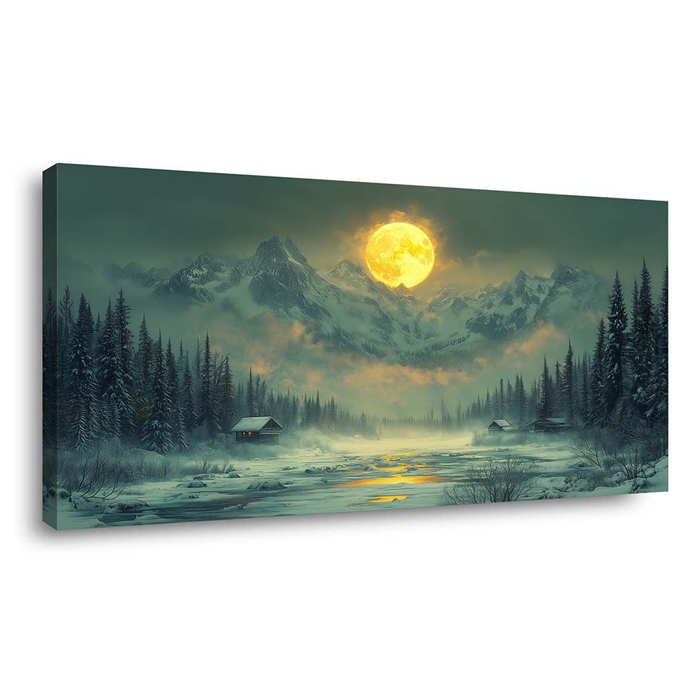 Yellow Mysterious Nature Wall Art Canvas Painting Prints Artwor Office Bedroom Living Room Decor