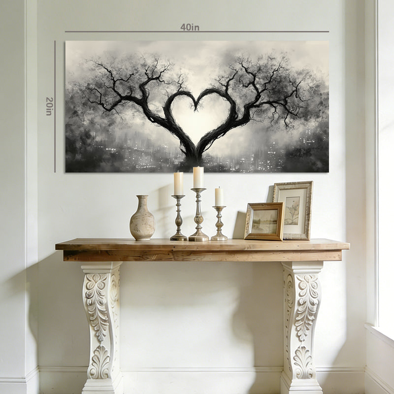 Gray Urban Nature Wall Art for Living Room Canvas Painting Prints Artwork Family Bedroom Office Decor