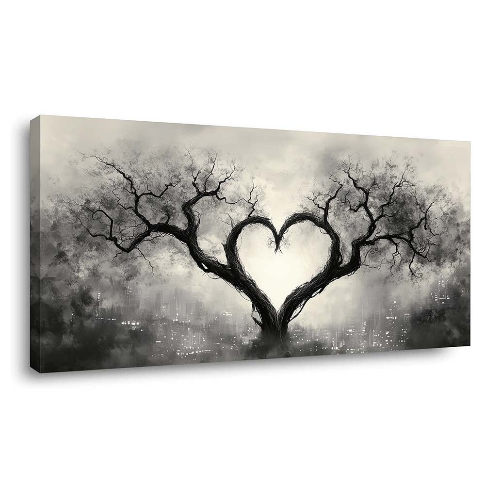 Gray Urban Nature Wall Art for Living Room Canvas Painting Prints Artwork Family Bedroom Office Decor