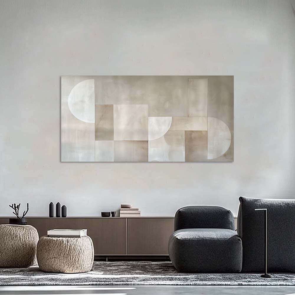 Brown Black and White Abstract Wall Art Art Deco Painting Prints Canvas Artwork Living Room Family Bedroom Office Decor