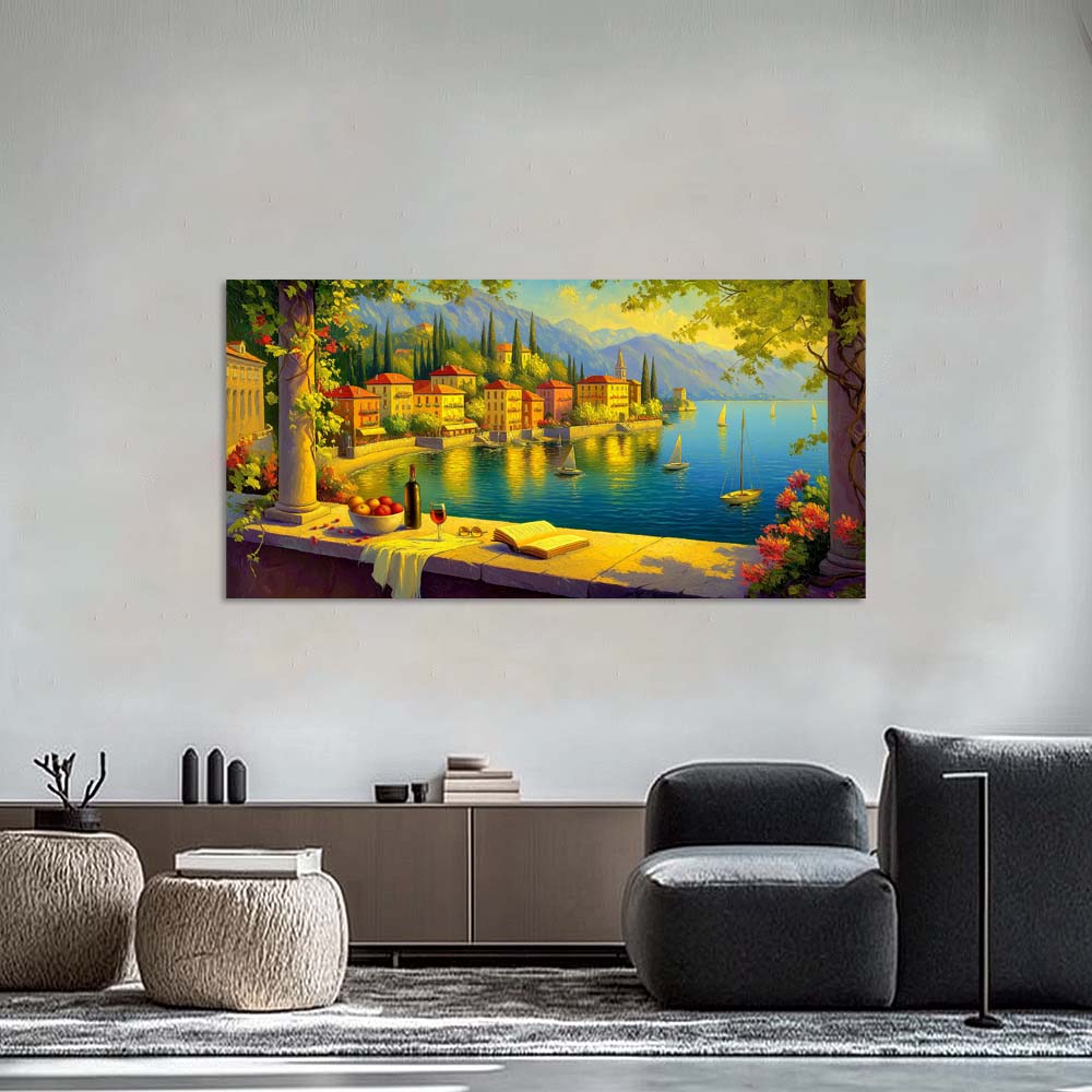 Blue Wildlife Nature Wall Art Modern Canvas Painting Prints Artwork Office Hallway Bedroom Living Room Decor
