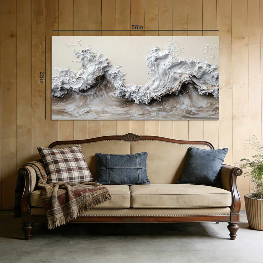 Gray Black and White Abstract Wall Art Modern Canvas Painting Prints Artwork Office Hallway Bedroom Living Room Decor