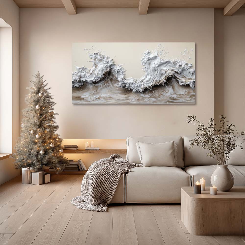 Gray Black and White Abstract Wall Art Modern Canvas Painting Prints Artwork Office Hallway Bedroom Living Room Decor