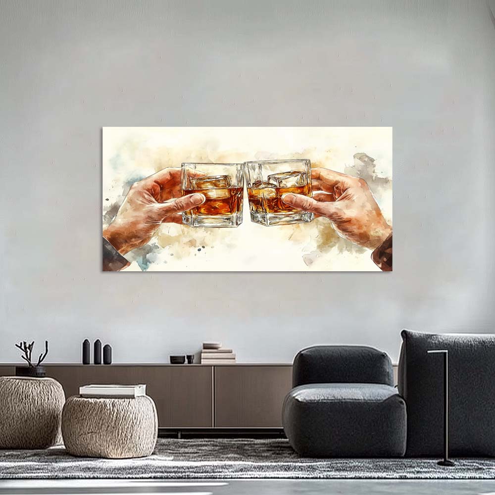 Blue Black and White Abstract Wall Art for Living Room Canvas Painting Prints Artwork Family Bedroom Office Decor