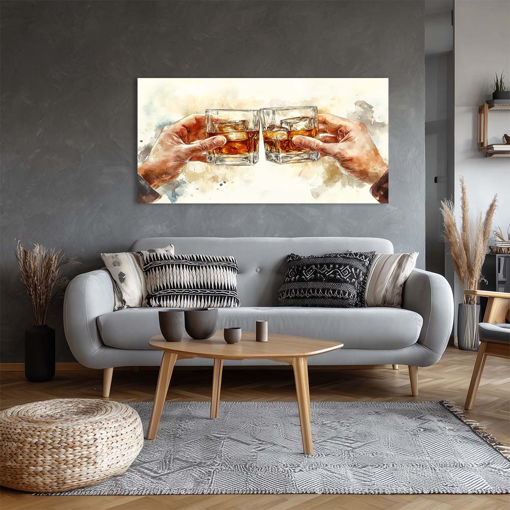 Blue Black and White Abstract Wall Art for Living Room Canvas Painting Prints Artwork Family Bedroom Office Decor