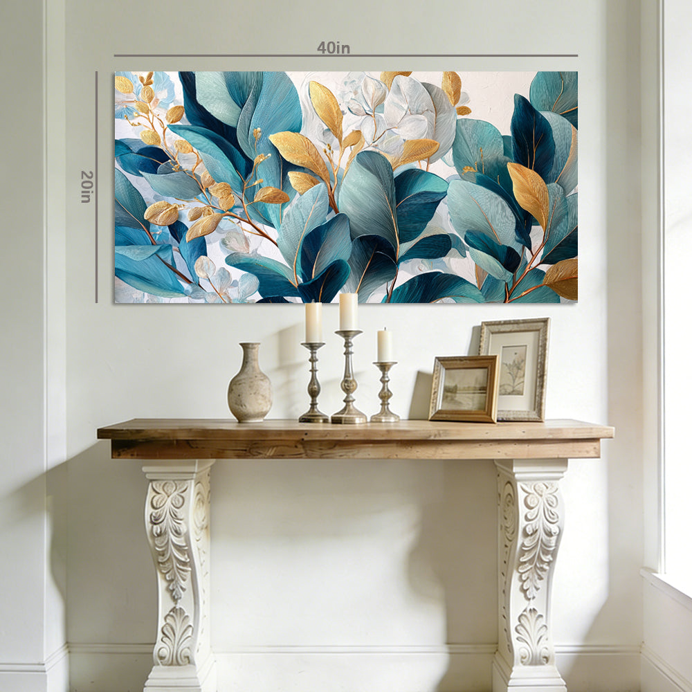Sky Blue Nature Wall Art for Living Room Canvas Painting Prints Art Deco Artwork Office Bedroom Decor