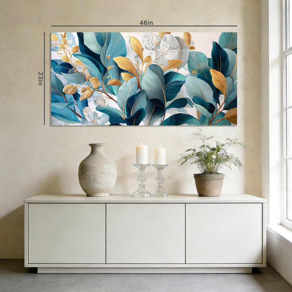 Sky Blue Nature Wall Art for Living Room Canvas Painting Prints Art Deco Artwork Office Bedroom Decor