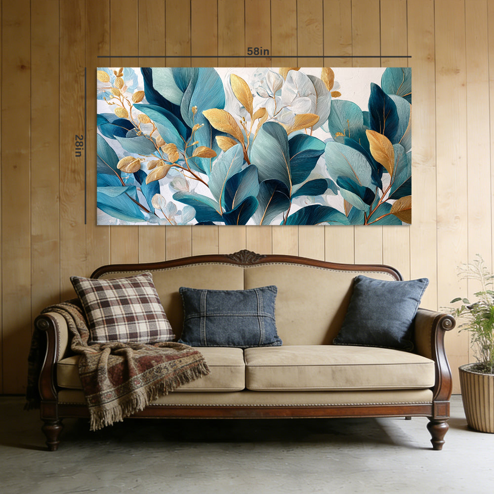 Sky Blue Nature Wall Art for Living Room Canvas Painting Prints Art Deco Artwork Office Bedroom Decor