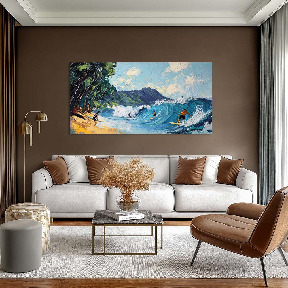 Yellow Rustic Nature Wall Art Canvas Painting Prints Artwor Office Bedroom Living Room Decor