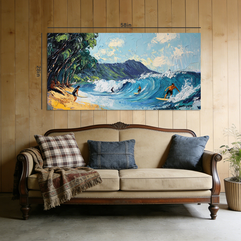 Yellow Rustic Nature Wall Art Canvas Painting Prints Artwor Office Bedroom Living Room Decor